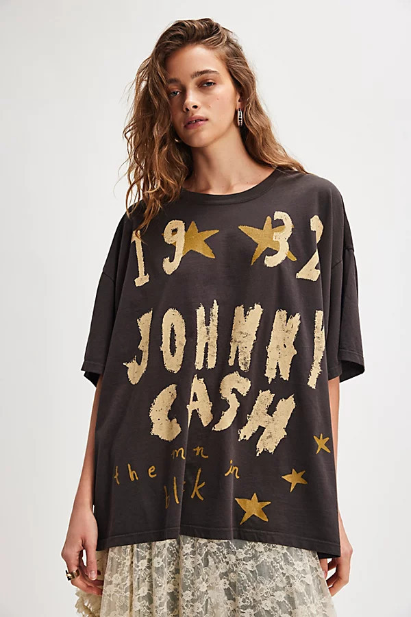 Johnny Cash Doodles Tee | Free People (Global - UK&FR Excluded)
