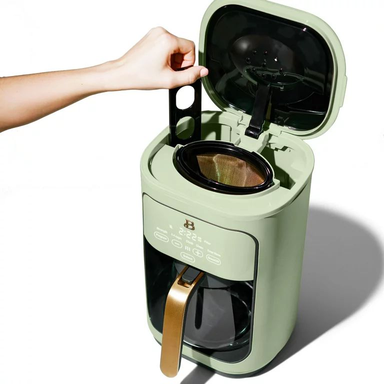 Beautiful 14 Cup Programmable Touchscreen Coffee Maker, Sage Green by Drew Barrymore | Walmart (US)