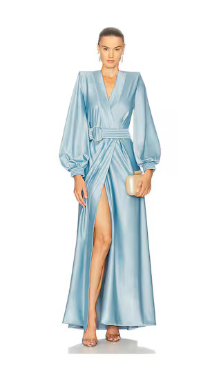 Cala Conta Gown in Dusty Blue | Revolve Clothing (Global)