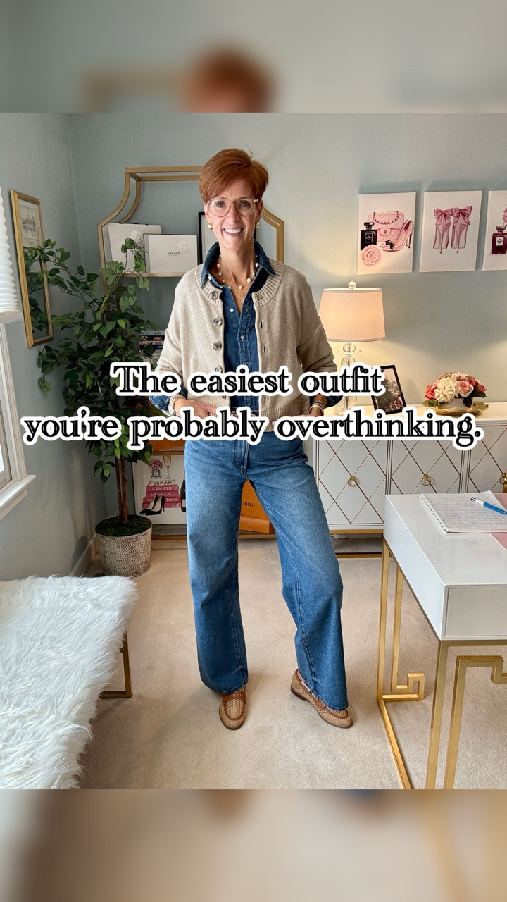 Denim on denim used to feel like something you had to “get right”… or not do at all.
Now? It’s one of the easiest outfits to build when you stop overthinking it.

Want the links? Like, Follow & Comment SHOP and I’ll send links right to your DM.

The difference is in how it’s styled. Softer layers, relaxed shapes, and a mix of textures make it feel current instead of heavy or dated. This is the kind of outfit that works on a regular day—not just in theory.

If you’ve ever tried this combination and felt like something was off, it’s usually not the denim—it’s the balance.

Save this as an easy outfit formula to come back to, and share it with someone who still isn’t convinced.

And if you want more outfits that actually translate to real life (not just trends), follow along.

#ClassicStyleOver40�#DenimOutfits�#WomenOver40Fashion�#tallstyle

#LTKootd #LTKTall #LTKOver40