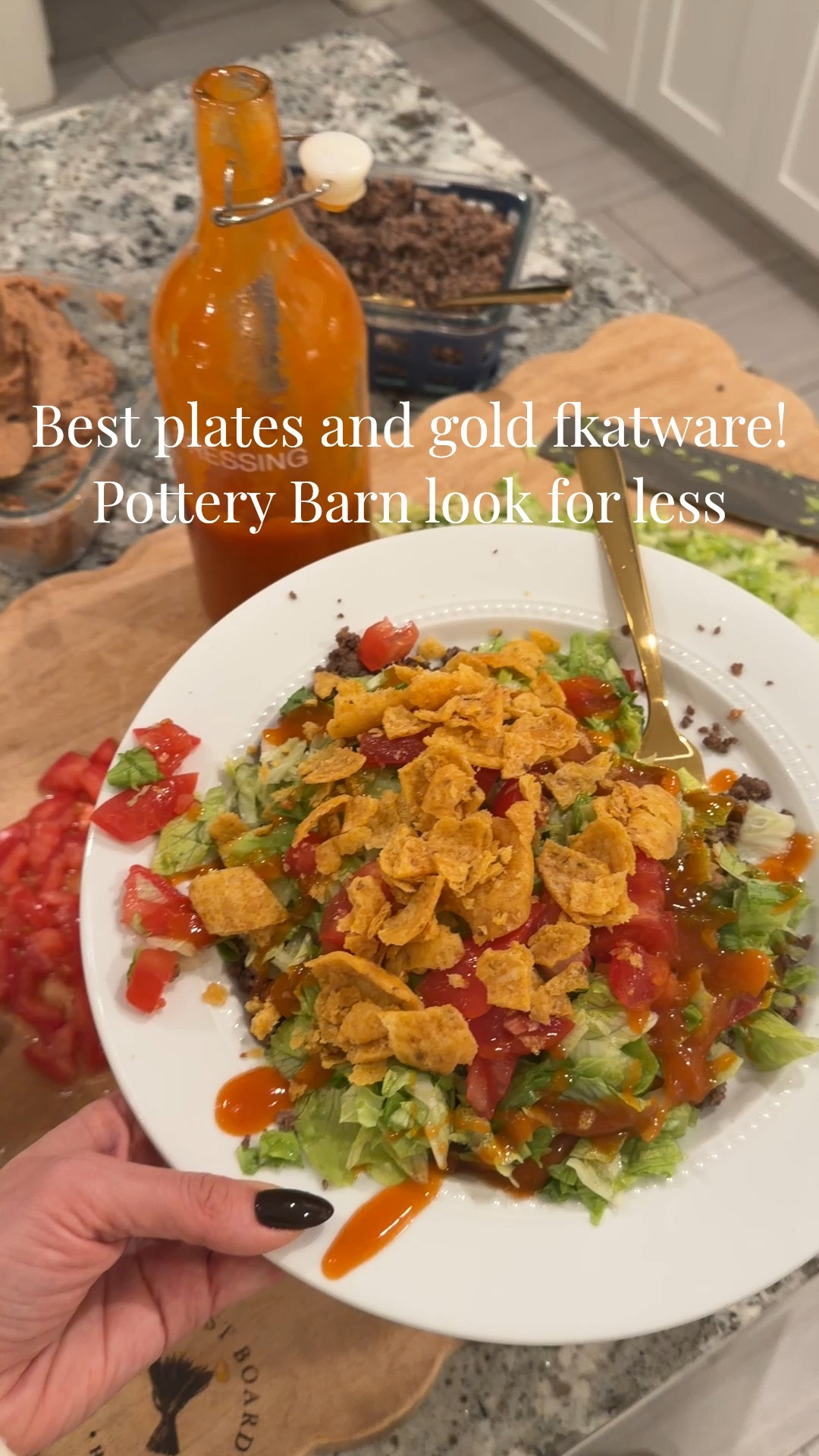 Pottery Barn look for less! These white beaded plates have been super durable and so has this gold flatware! Dishwasher durable and safe and makes my kitchen feel so cute! 

#LTKSeasonal #LTKfoodie #LTKSaleAlert