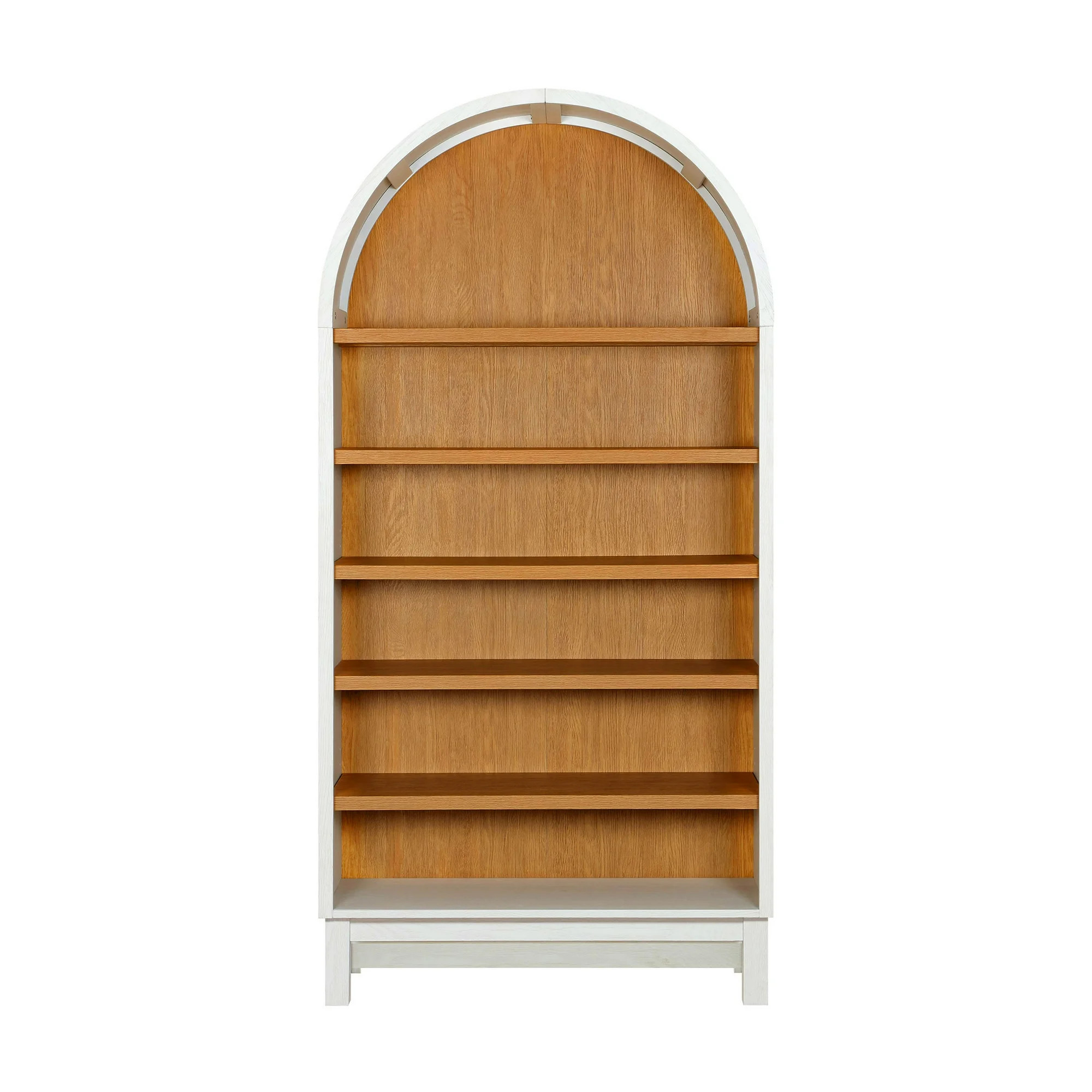 Better Homes & Gardens Juliet Open Arch Bookcase, White and Light Honey | Walmart (US)