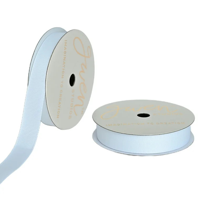 Gwen Studios 5/8" WhiteGrosgrain Ribbon, 7 Yards | Walmart (US)