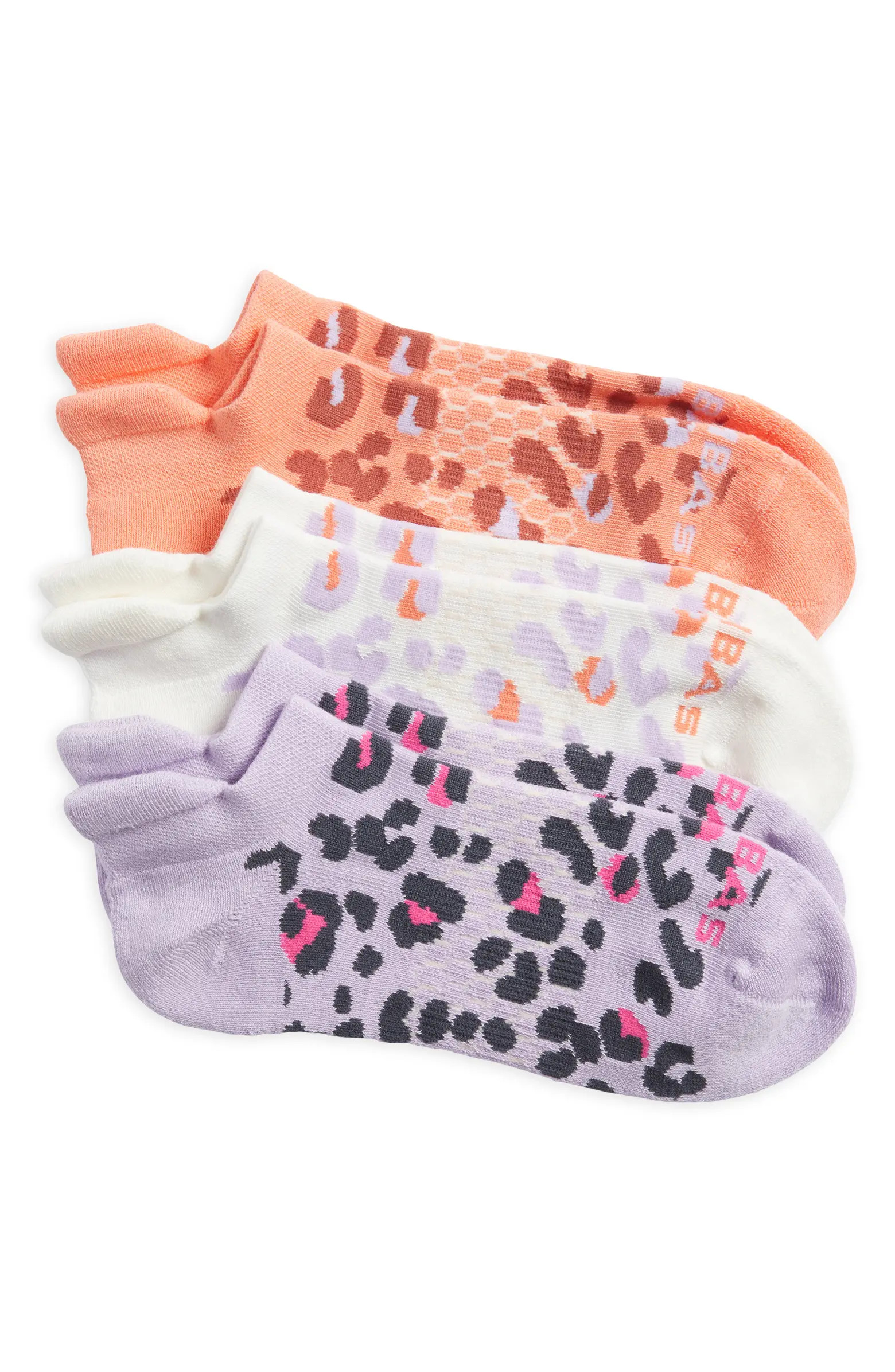Bombas Tonal Leopard 3-Pack Ankle Socks | Nordstrom | Nordstrom