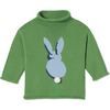 Fraser Roll Neck Bunny Intarsia Sweater, Meadow Green | Maisonette
