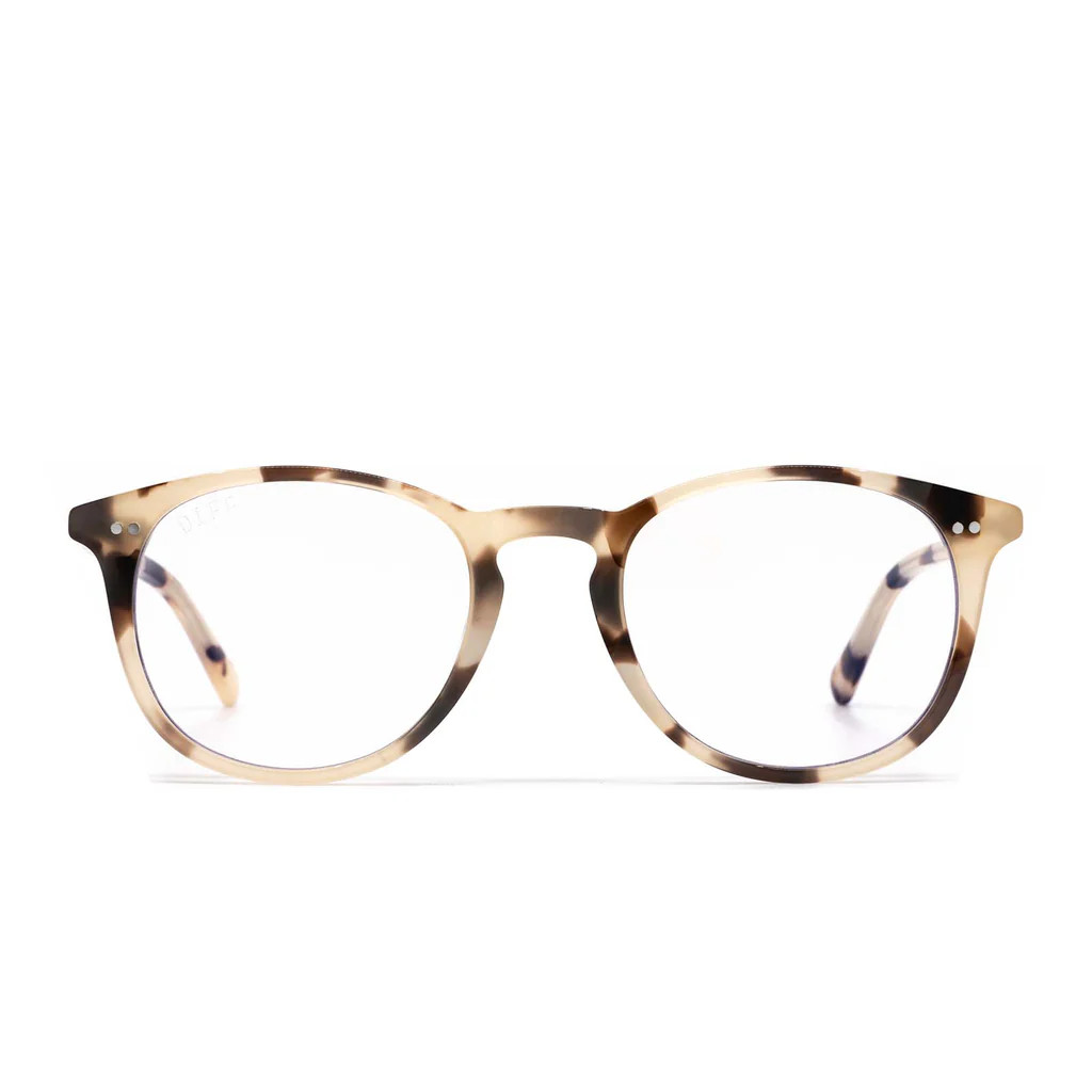 JAXSON - CREAM TORTOISE + BLUE LIGHT TECHNOLOGY GLASSES | DIFF Eyewear