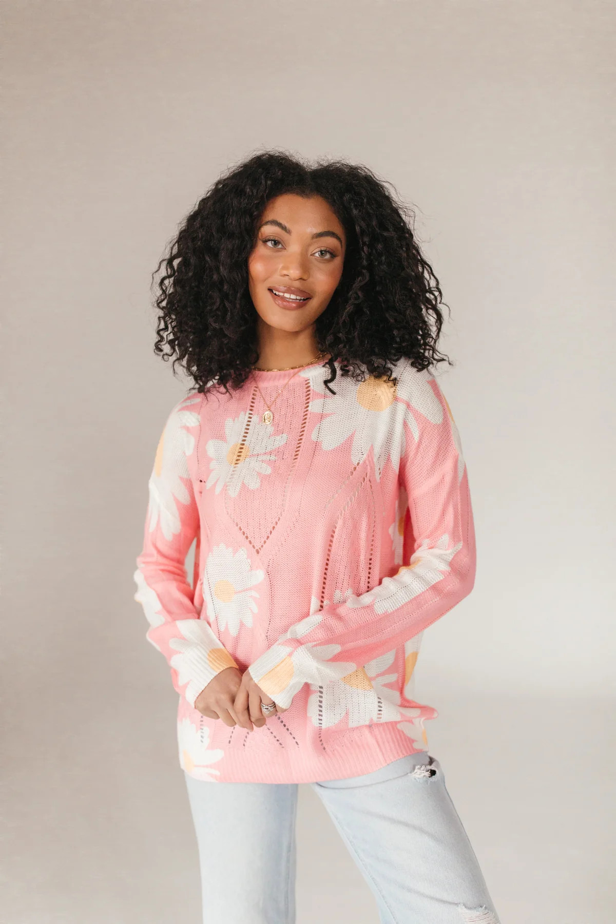 Lightweight Floral Sweater | The Post