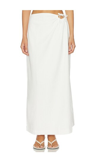 4th & Reckless Brody Linen Blend Skirt in White. - size L | Revolve Clothing (Global)