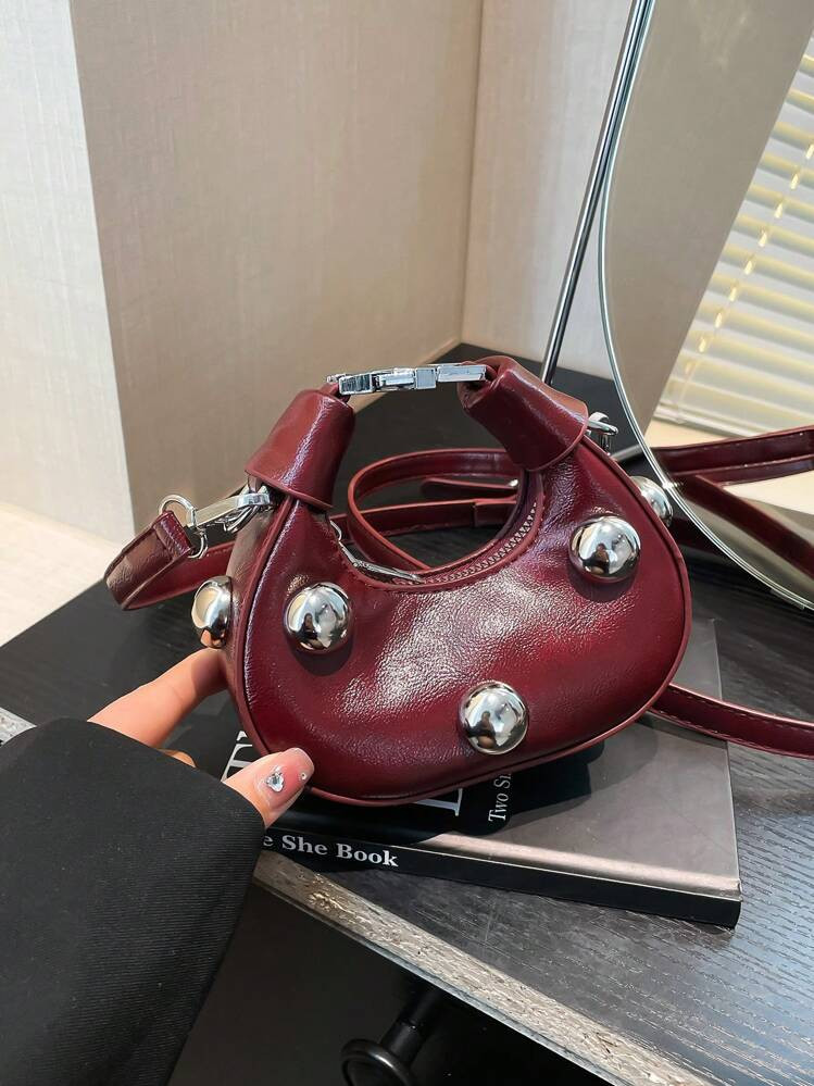 Fashionable Small Tote Bag, Minimalist Chic Design, New Handbag For Women, Solid Color Casual Shoulder Bag | SHEIN