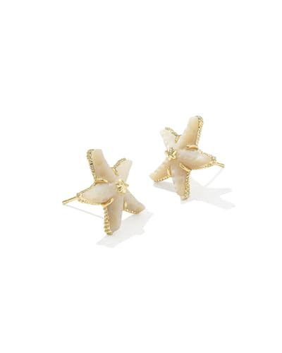 Kendra Scott Parker Starfish Stud Earring, Gold Plated Brass, Mother of Pearl, Fashion Jewelry for Women | Amazon (US)