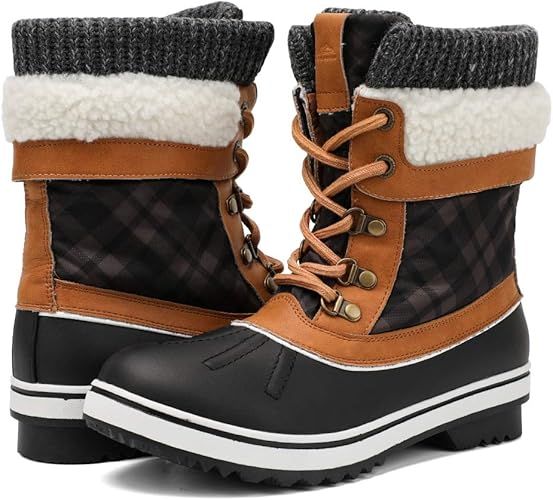 ALEADER Women's Fashion Waterproof Winter Snow Boots | Amazon (US)