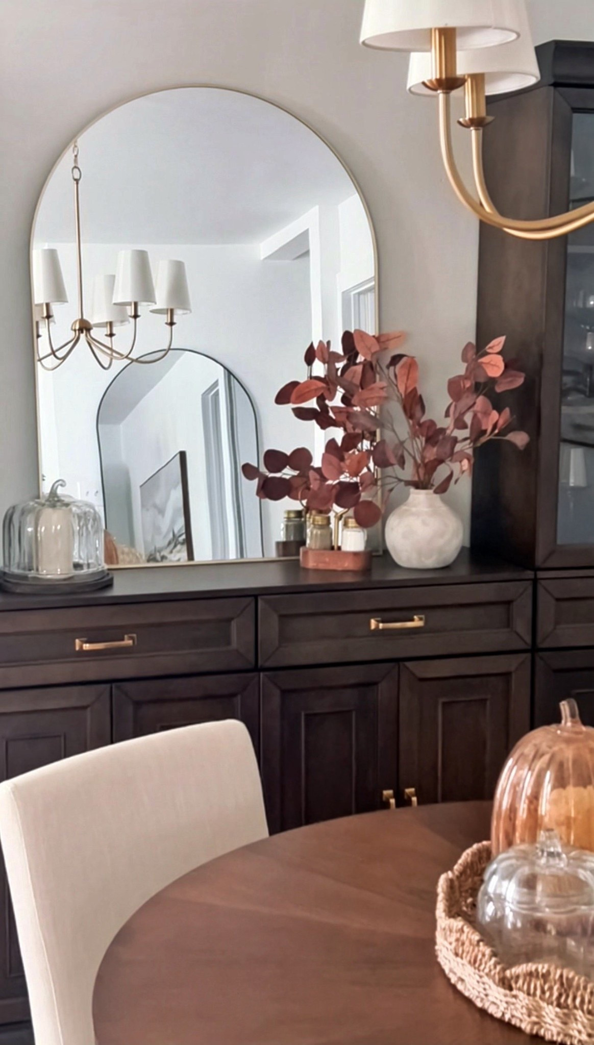 This arched gold mirror from Walmart and dark wood sideboard from Wayfair give my dining room that cozy, high-end designer feel without the big price tag. Both are versatile pieces that instantly elevate the space, perfect for layering seasonal décor, candles, and vases for that warm Pottery Barn–style look on a budget.


#walmartfinds #wayfairdecor #diningroomdecor #budgetfriendlyhome #homedecorinspo #affordabledecor #interiorstyling #diningroomdesign #homeaesthetic #homedesignideas #homestylingtips #neutraldecor


#LTKHome #LTKFamily #LTKSeasonal
