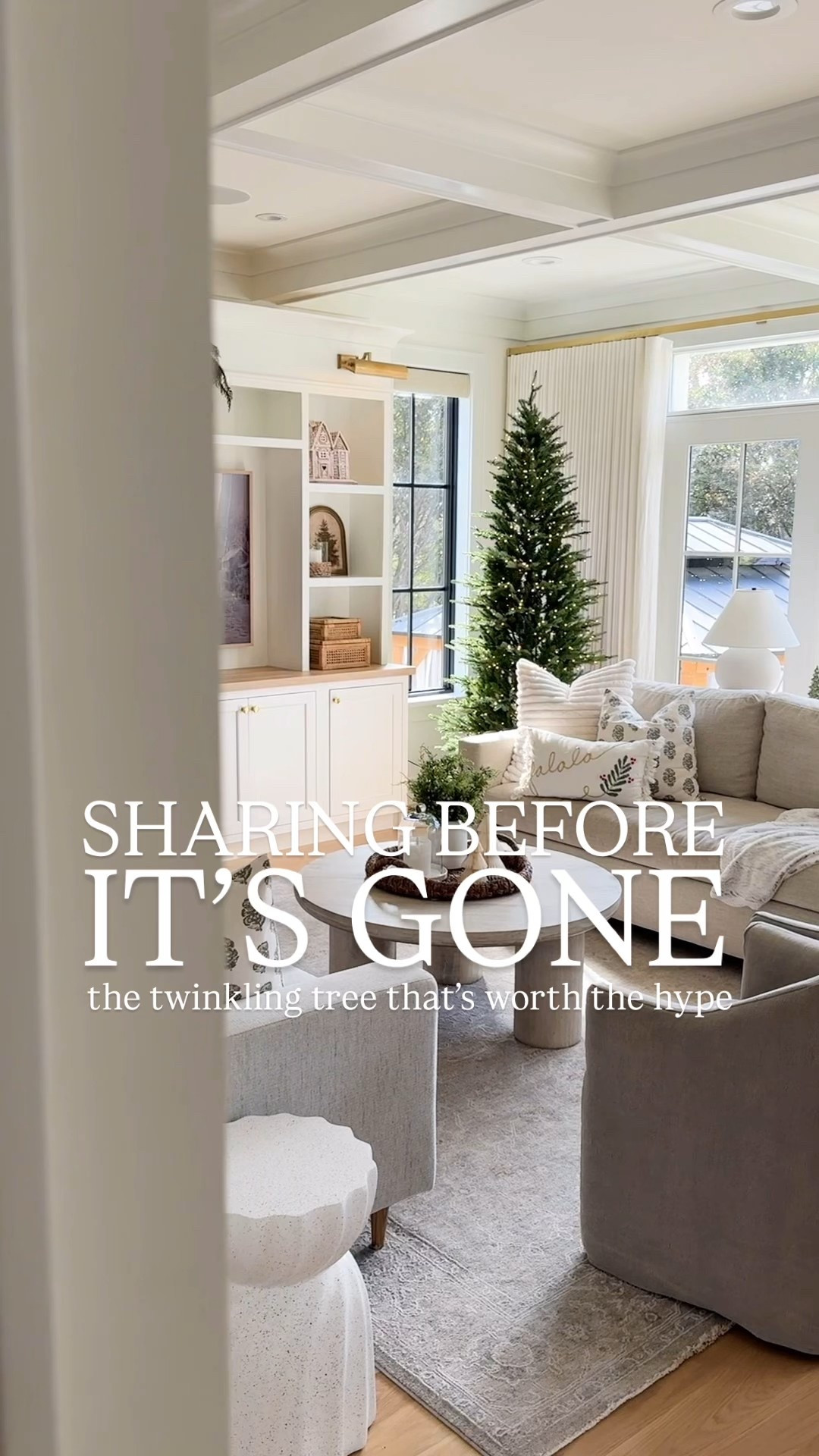 This is the 7.5’ slim version of the viral twinkling tree, and it truly is worth the hype. I have the full version in our living room, but the slim silhouette is perfect for smaller spaces or a second tree.

It goes up in minutes, no fluffing required, and the lights give off that soft, twinkly glow that instantly makes your home feel festive. It’s been selling out fast this year, so snag it if you’ve had your eye on it.

#LTKSeasonal #LTKHoliday #LTKHome