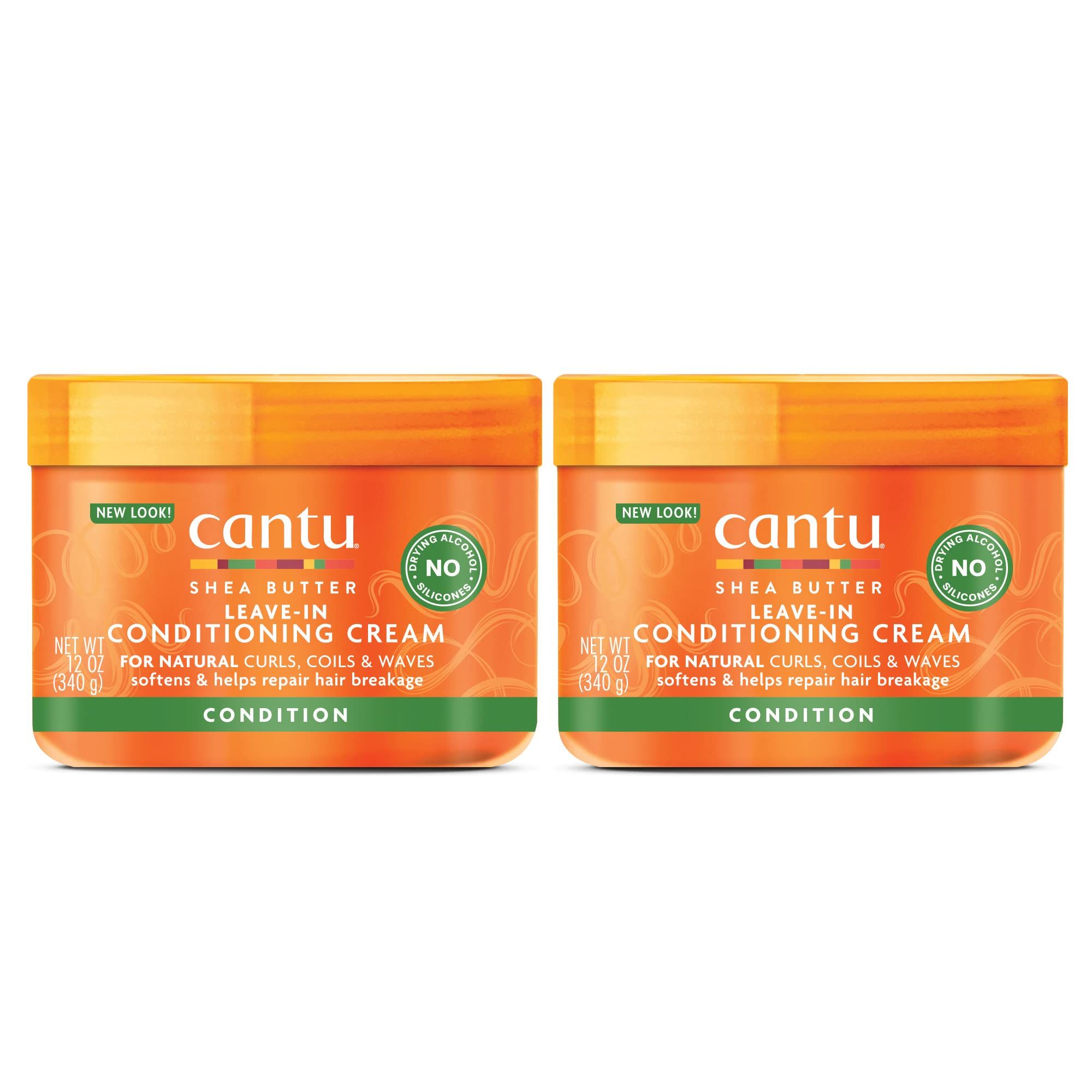 Cantu Leave-In Conditioning Cream for Natural Hair with Pure Shea Butter, 12 oz (Pack of 2) (Pack... | Amazon (US)