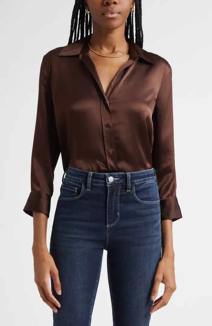Dani Silk Charmeuse Blouse | Nordstrom