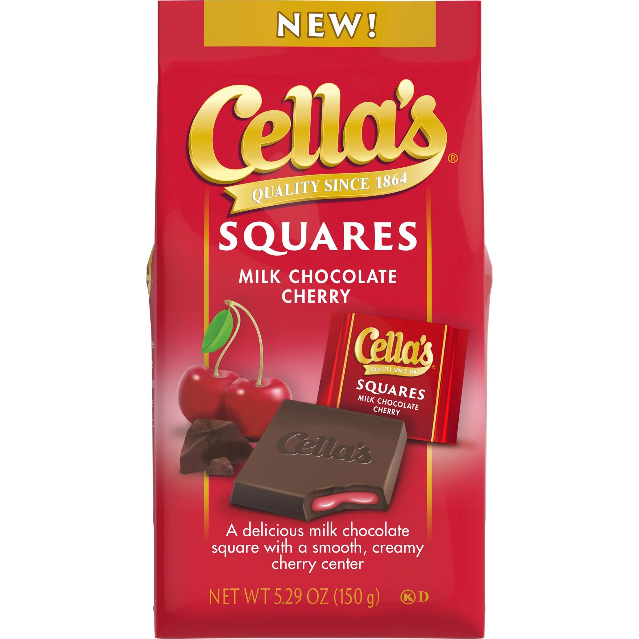 Cella's Milk Chocolate Cherry Squares 5.29 Oz. - Walmart.com | Walmart (US)