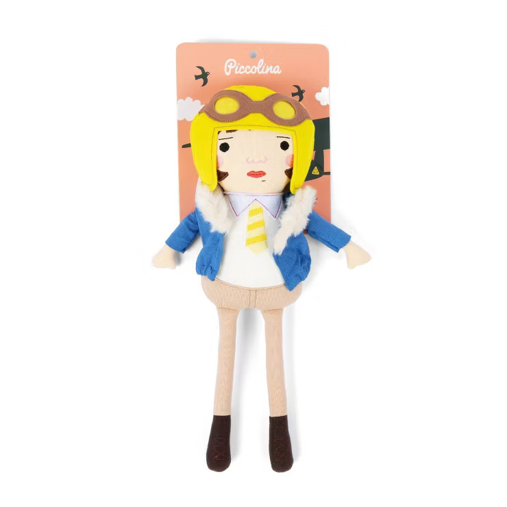 Piccolina Trailblazer Amelia Earhart Plush Doll | Target