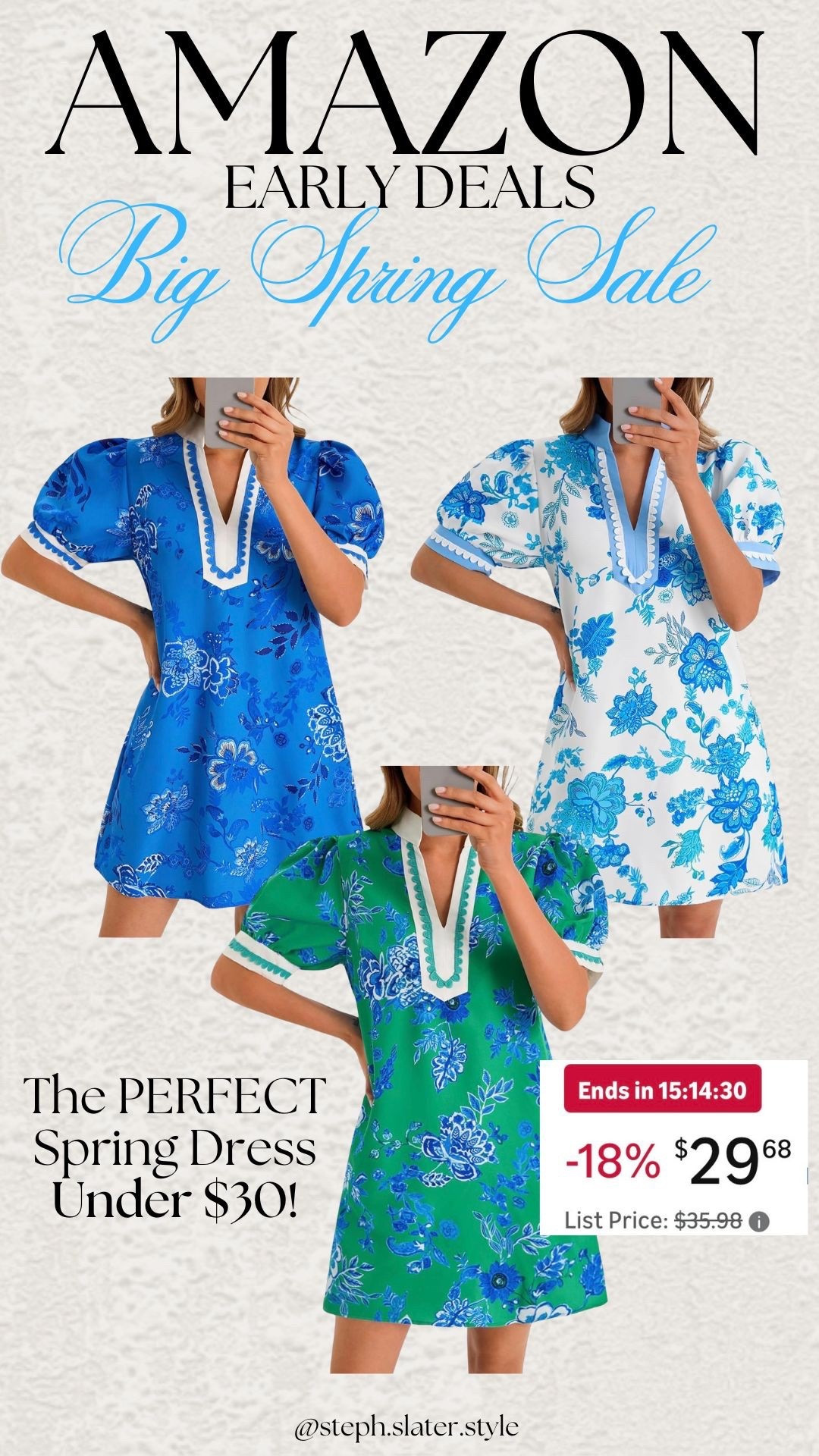 This designer inspired spring dress is under $30! Shop now at Amazon  

#LTKSaleAlert #LTKSeasonal