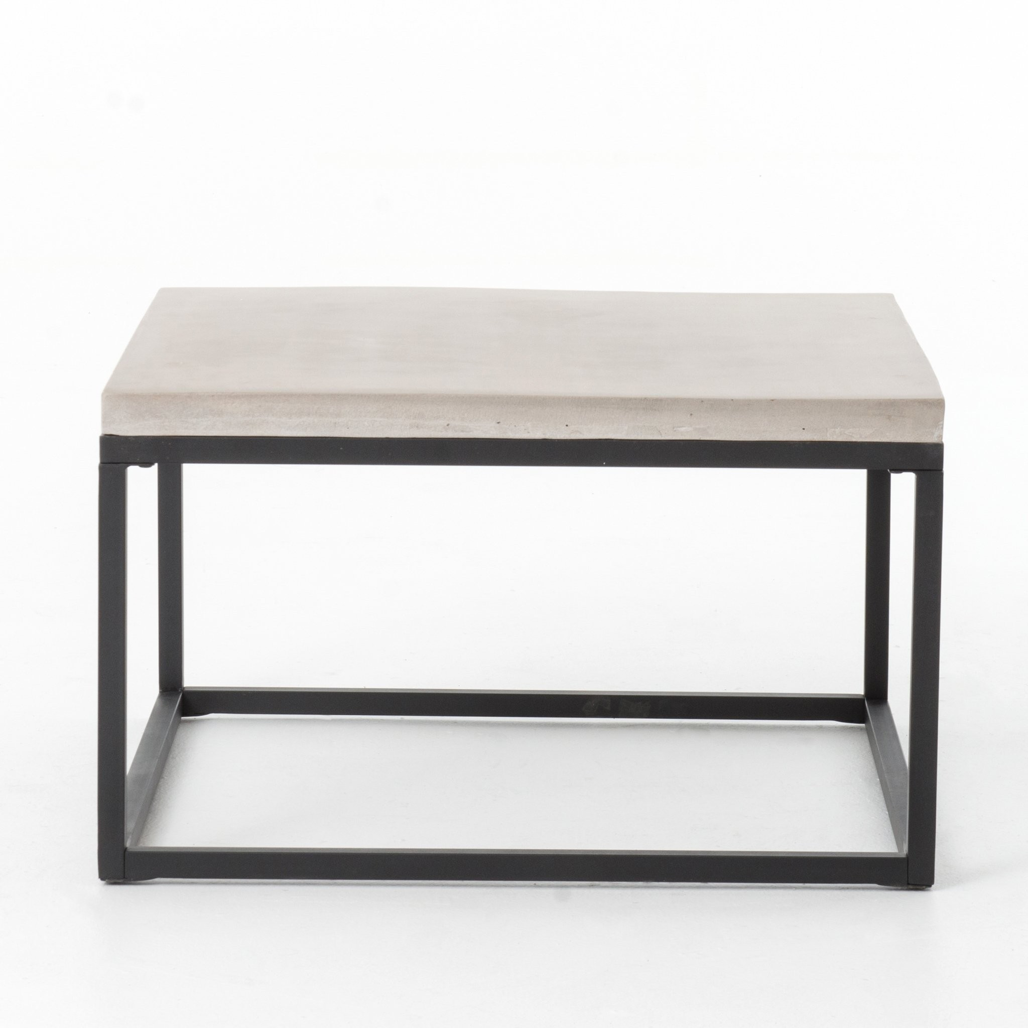 Maximus Square Coffee Table in Natural Concrete | Burke Decor
