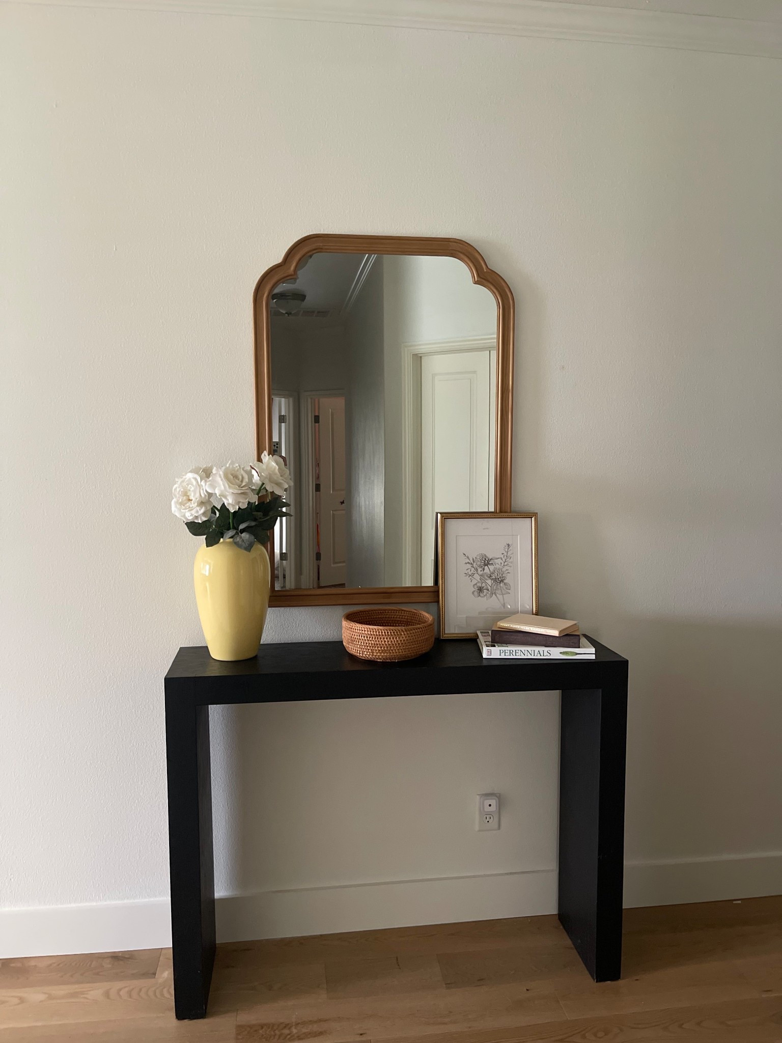 Entryway mirror. 🌸🌷everything else has been thrifted or marketplace. 

Entryway decor | home | mirror 

#LTKHome #LTKU #LTKFindsUnder100