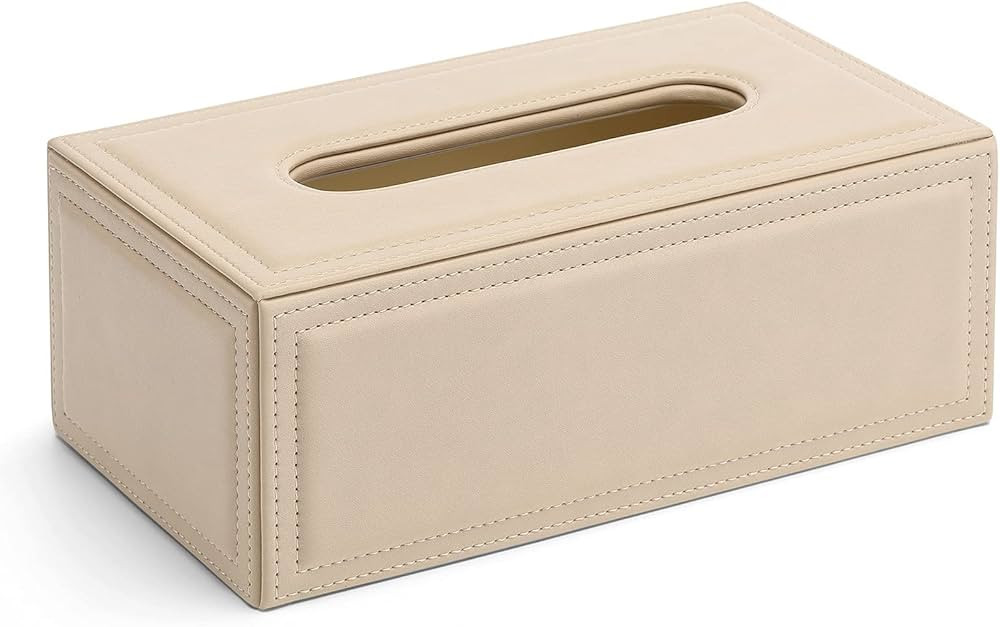 Vlando Tissue Box Holder Rectangle - Leather Tissue Box Cover - Modern Decorative Tissue Holder f... | Amazon (US)