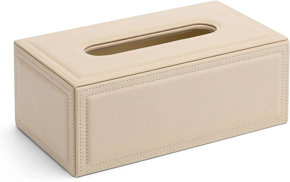 Vlando Tissue Box Holder Rectangle - Leather Tissue Box Cover - Modern Decorative Tissue Holder f... | Amazon (US)