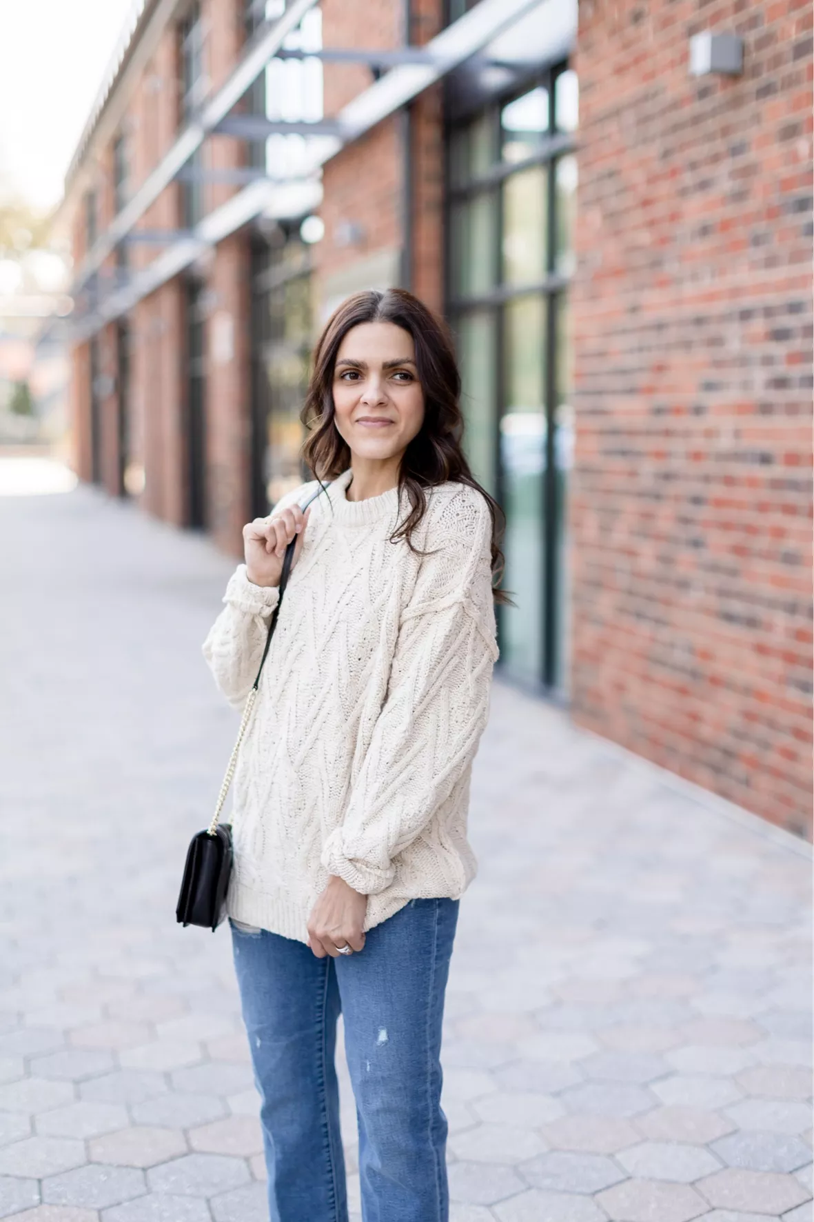 Coated Cable-knit Sweater curated on LTK
