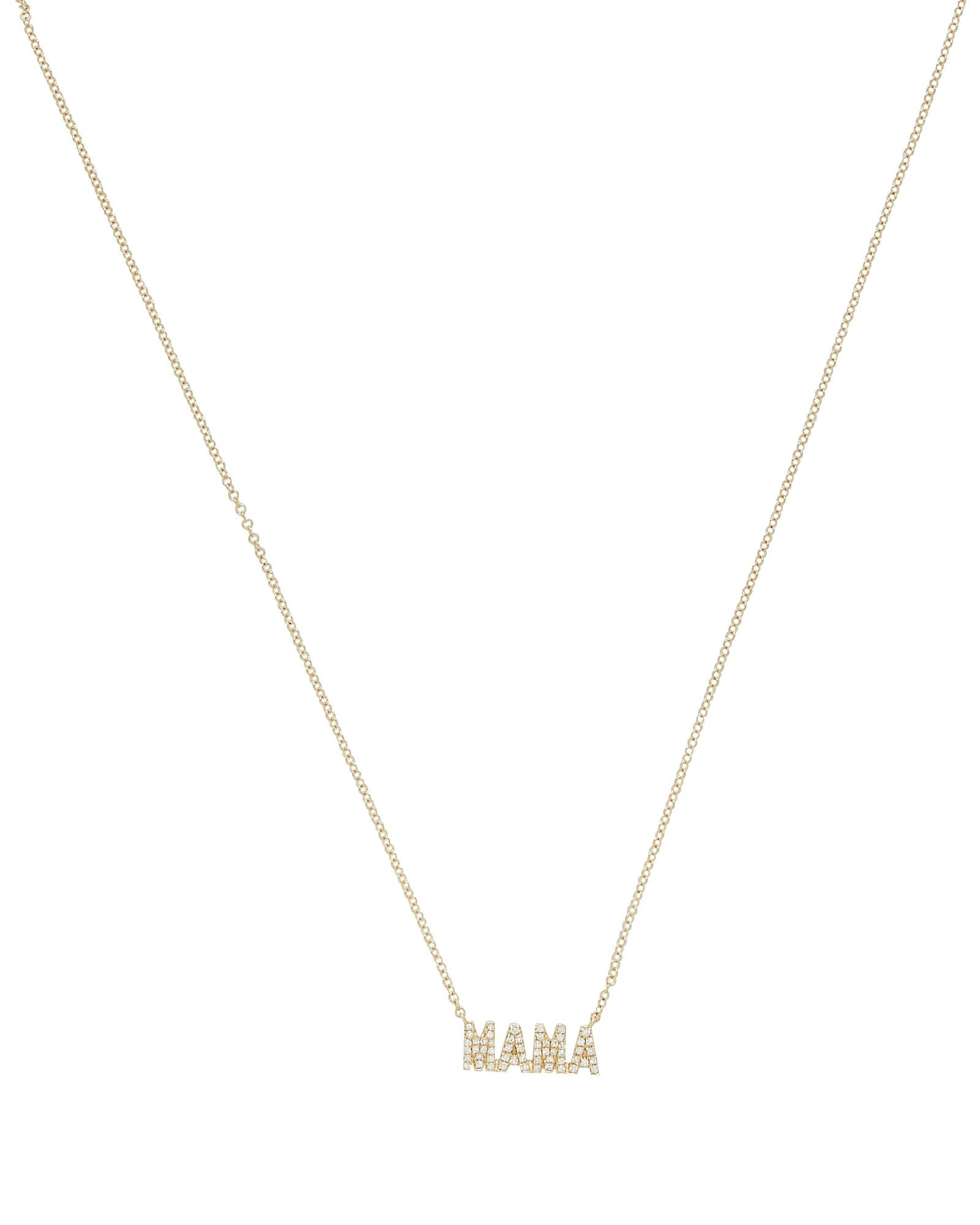 Diamond Mama Initial Necklace | INTERMIX