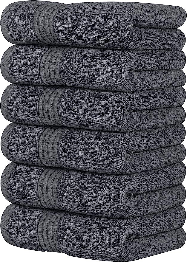 Utopia Towels 6 Piece Luxury Hand Towels Set, (16 x 28 inches) 100% Ring Spun Cotton, Lightweight... | Amazon (US)