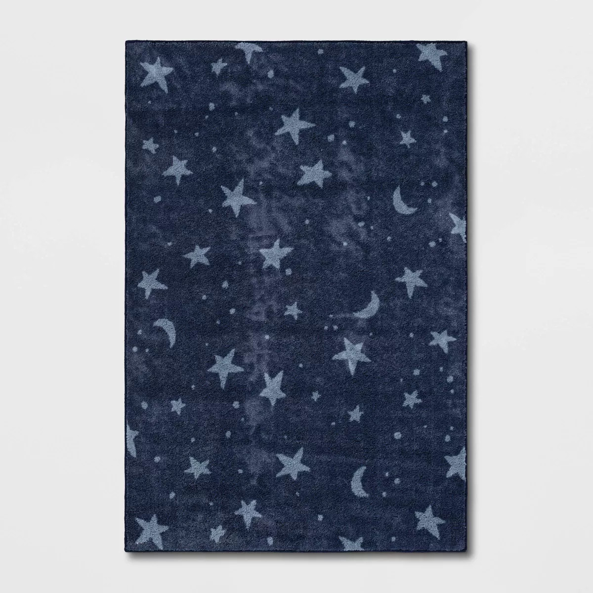 4'x5'6" Printed Twilight Tufted Kids' Rug - Pillowfort™: Skid-Resistant Star Pattern, Medium Pi... | Target