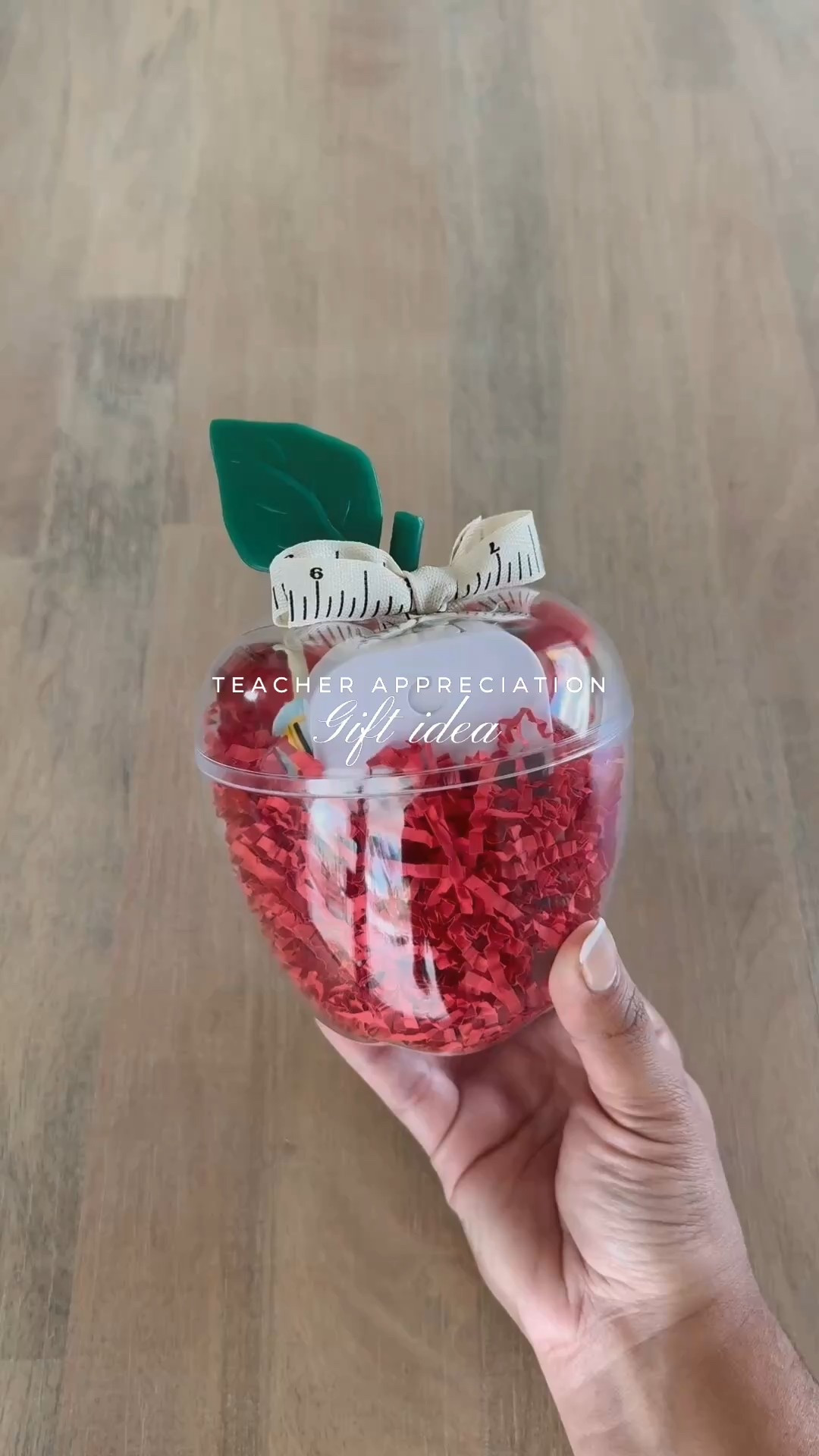 Teacher appreciation gift idea 🍎  
Teacher appreciation week is May 5 - May 9 this year show those teachers how much you appreciate all of their hard work with these cute viral apples! You can fill them with gift cards, treats & more ✨

🔗 in bio to shop on my LTK

#teacherappreciation #teachergifts #diygifts #adminday #teachergiftideas #amazon #amazonfinds #amazonprime #teachersofinstagram #liketkit #|tkunder50 #Itkgiftguide #Itkfamily

#LTKGiftGuide #LTKWatchNow #LTKFamily