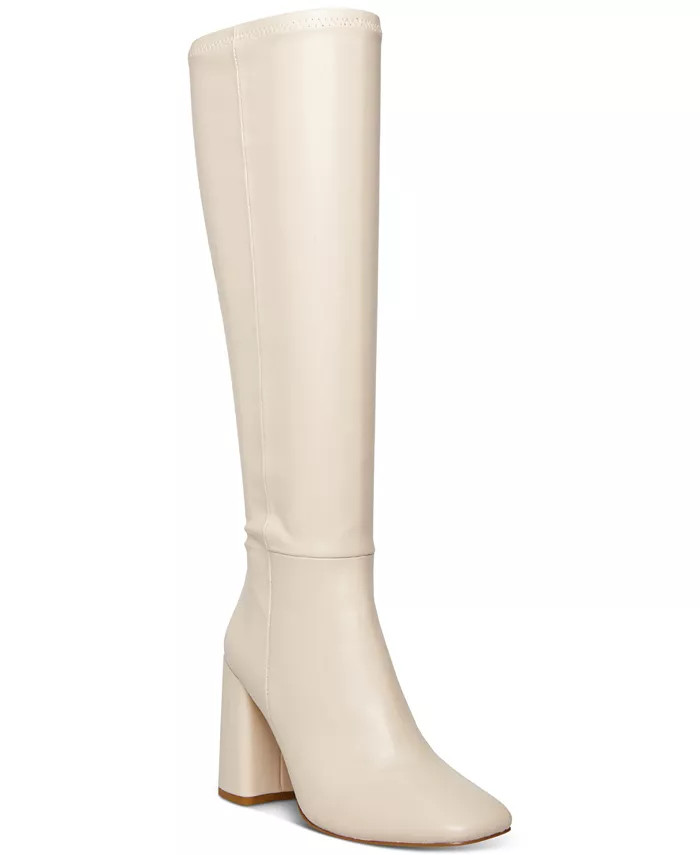 Madden Girl Women's Winslow Block-Heel Stretch Dress Boots & Reviews - Boots - Shoes - Macy's | Macys (US)