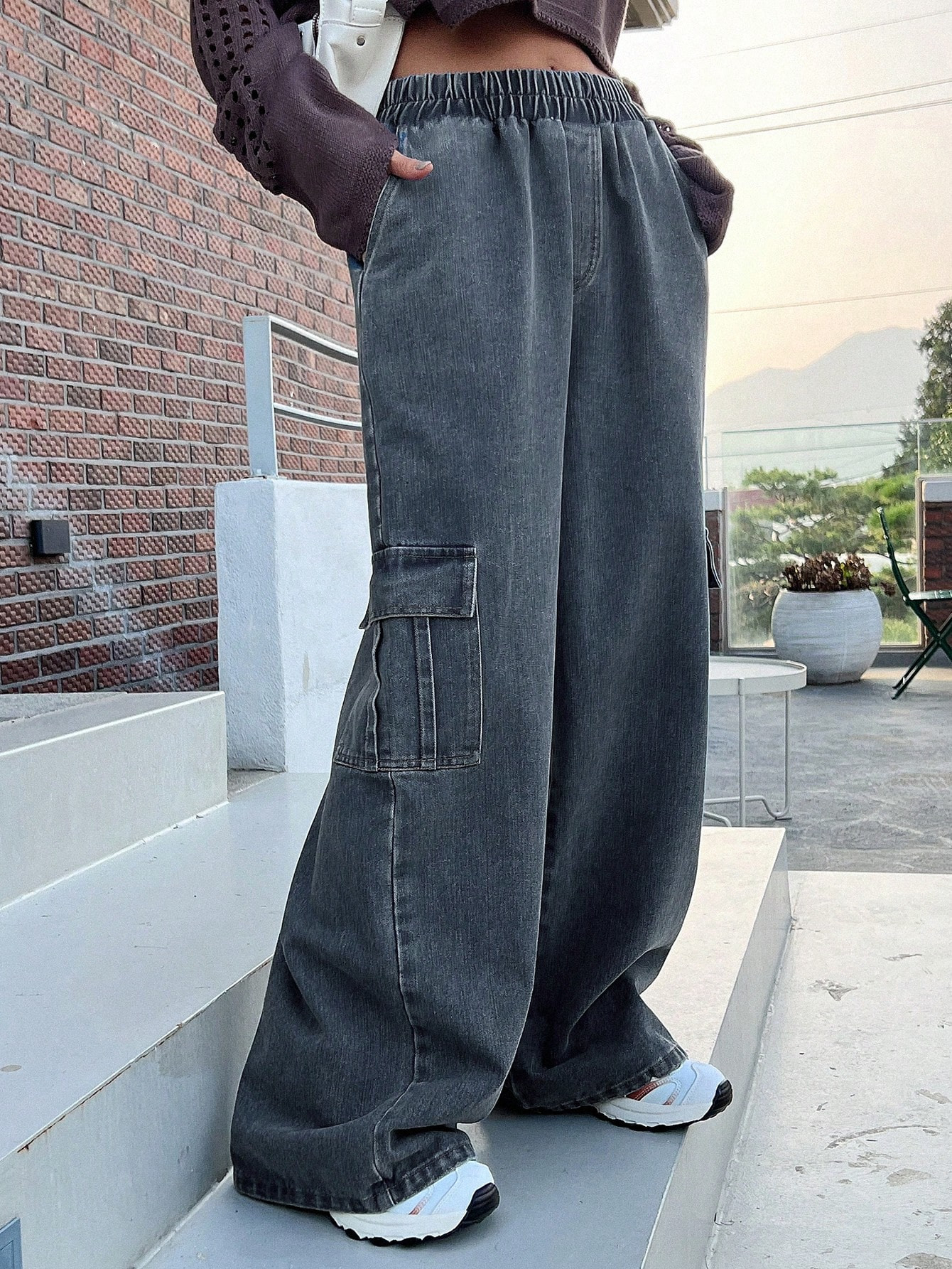 6Star Pattern Wide Leg JeansFall Essential1.1k+ sold recentlyFall Essential1.1k+ sold recentlyGBP... | SHEIN