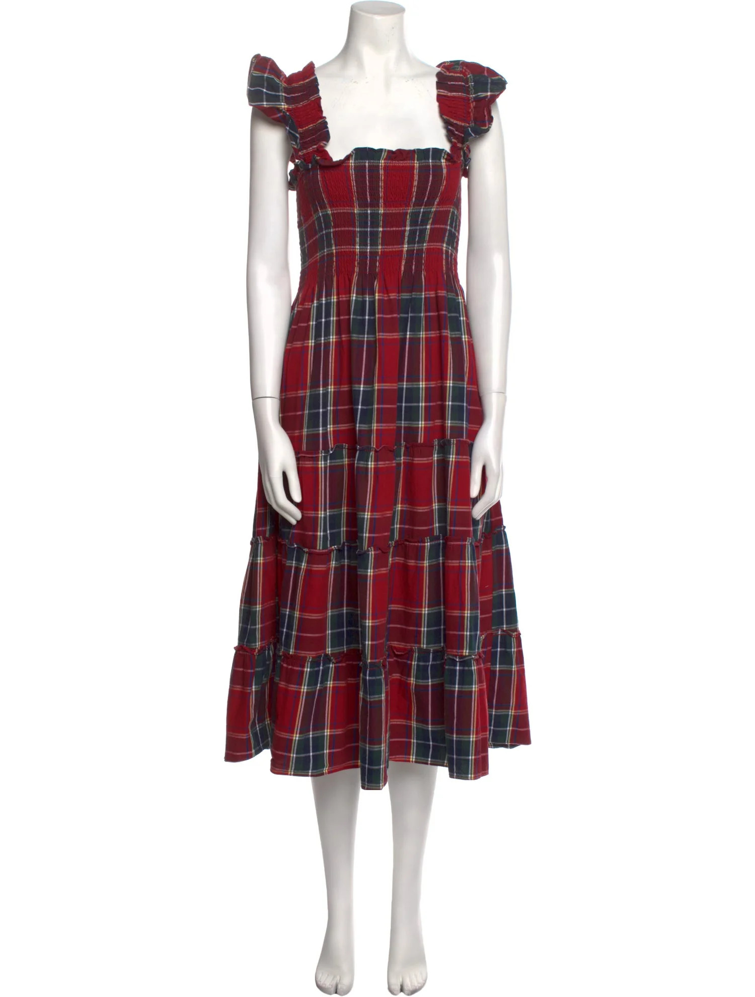 Plaid Print Midi Length Dress | The RealReal