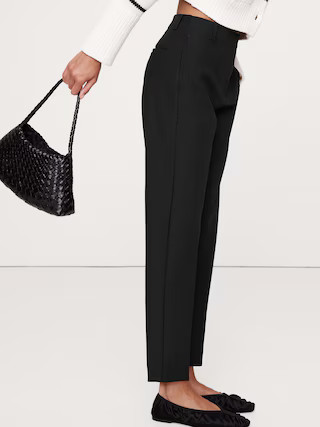 High-Rise Modern Slim City Stretch Ankle Pant | Banana Republic (US)