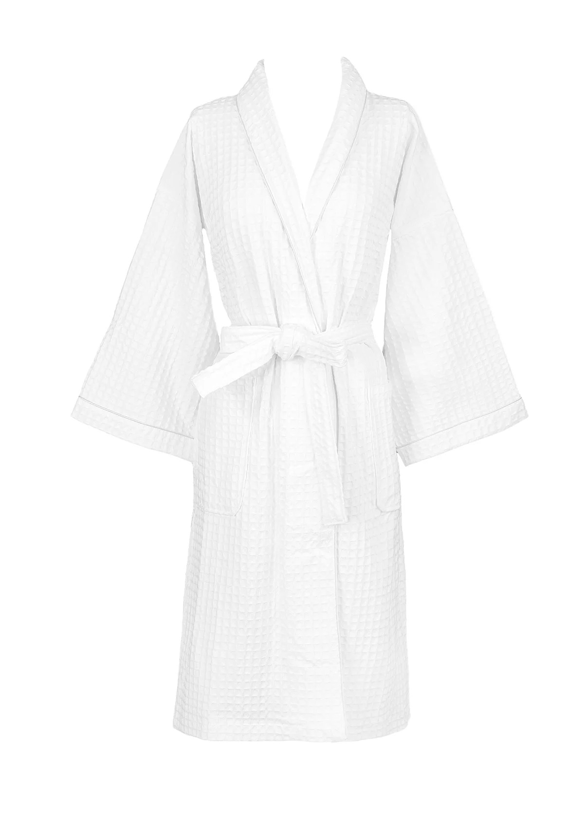 Luxury Waffle Weave Cotton Bathrobe | Over The Moon