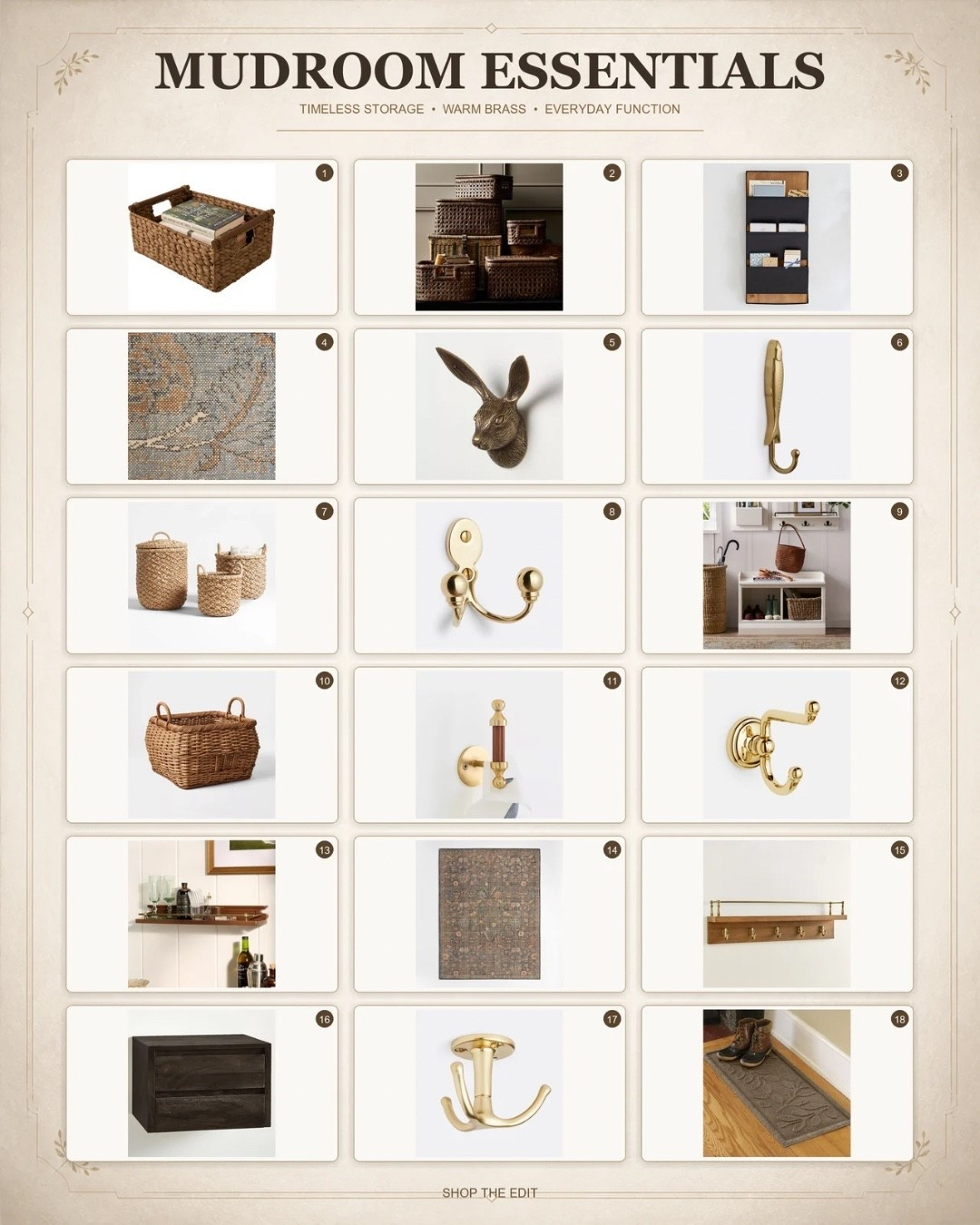 A few well-chosen pieces can support a good entry system. These are the categories I would use to contain everyday fall essentials without turning the room into a wall of organizing products.

#LTKHome