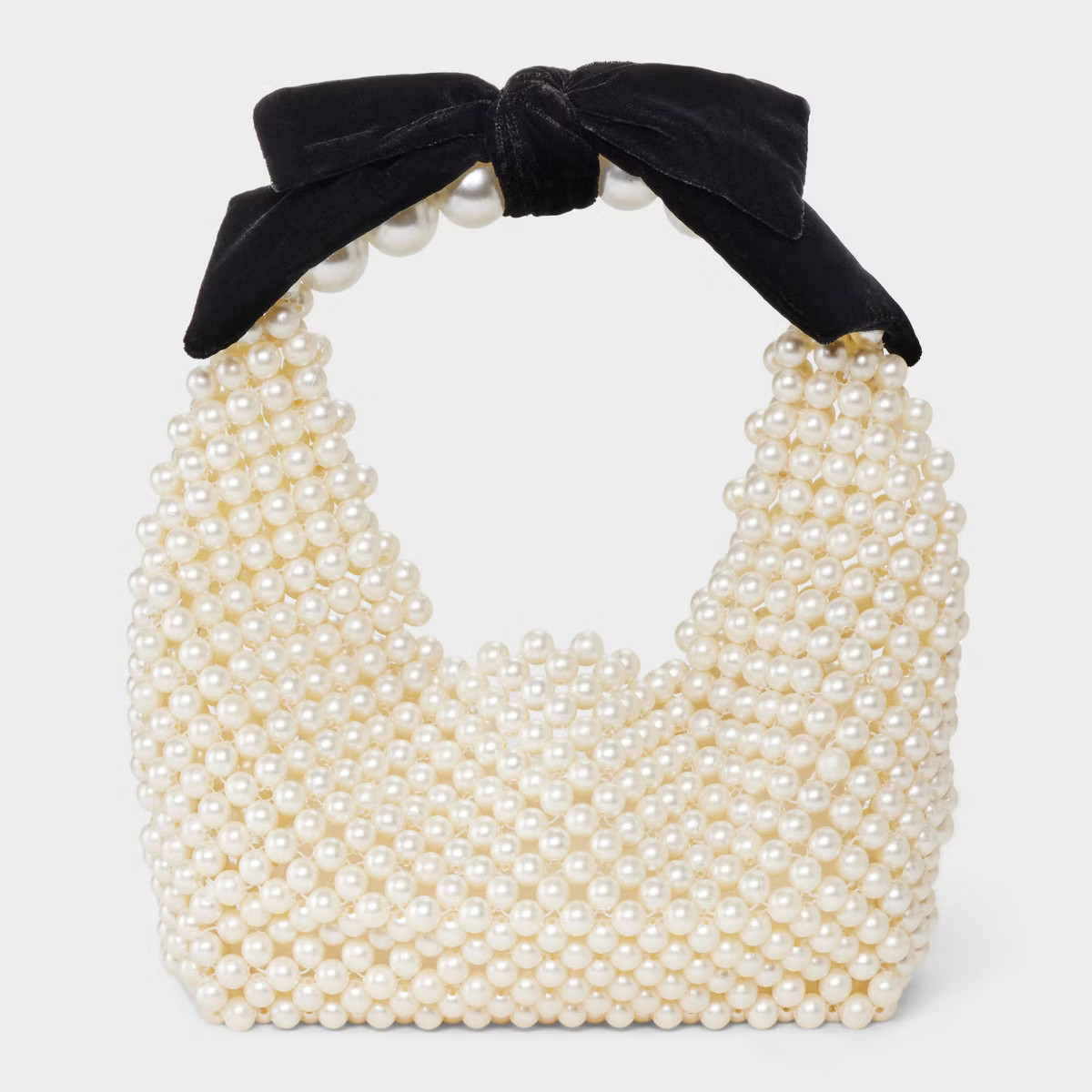 Beaded Pearl Bow Shoulder Bag - A New Day™ Off-White | Target
