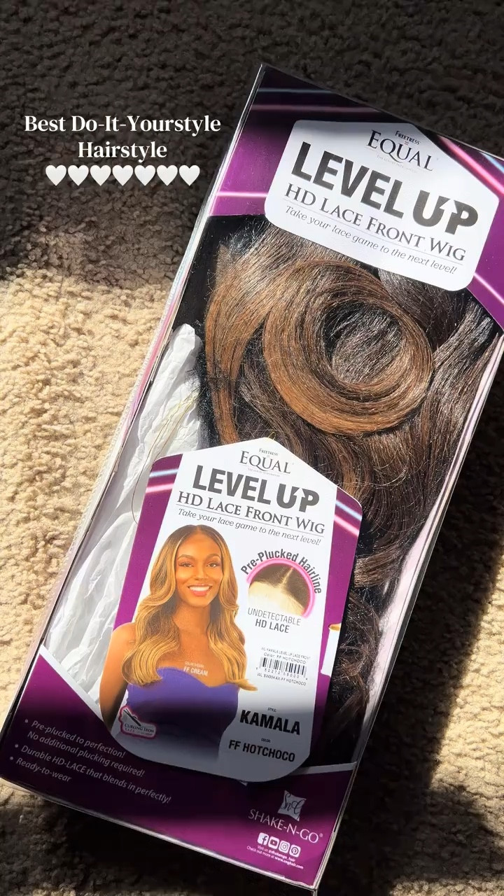 Protective Hairstyle - Blonde Highlight Wig