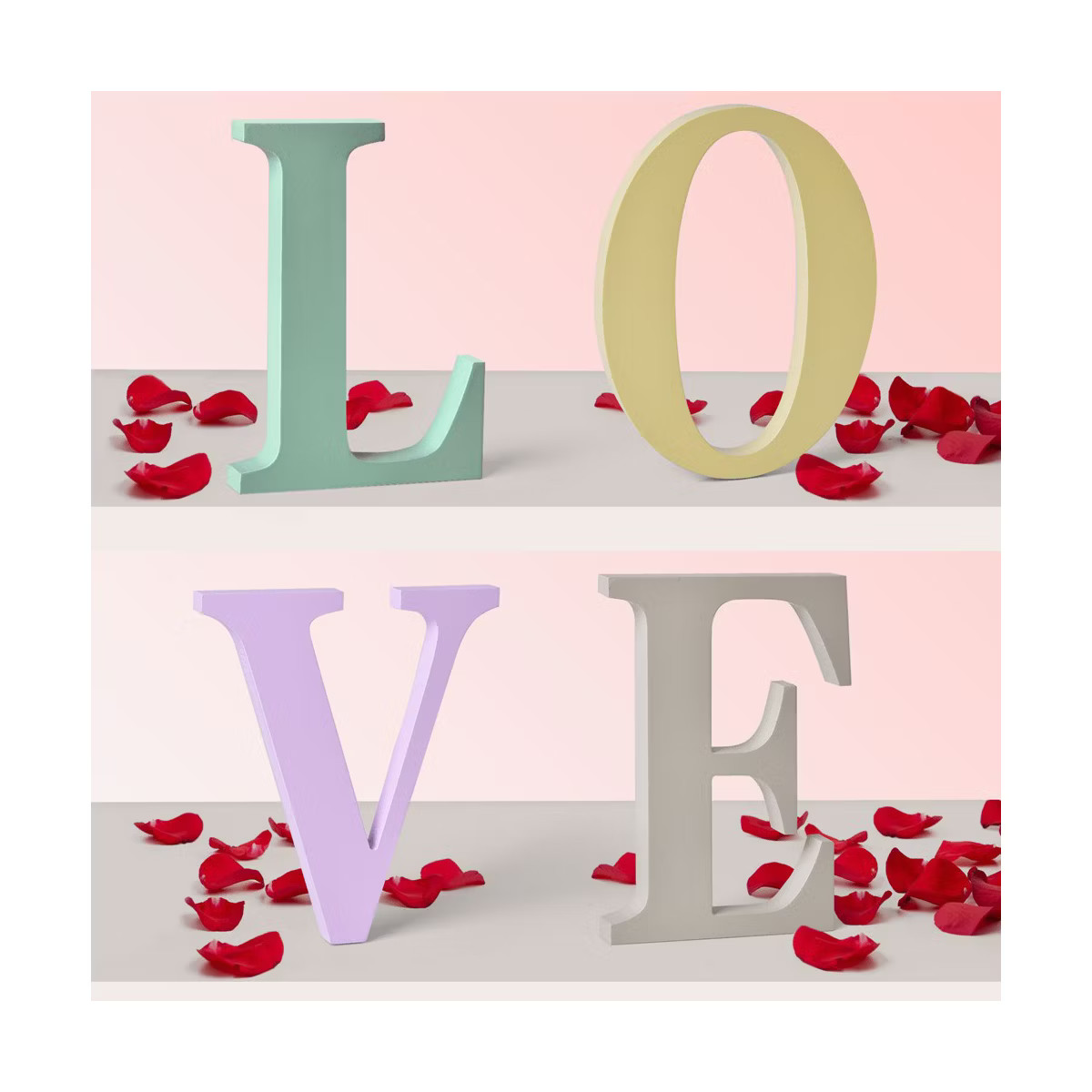 Nifti Nest Valentine's Day Wooden "LOVE" Letters Decor | Target