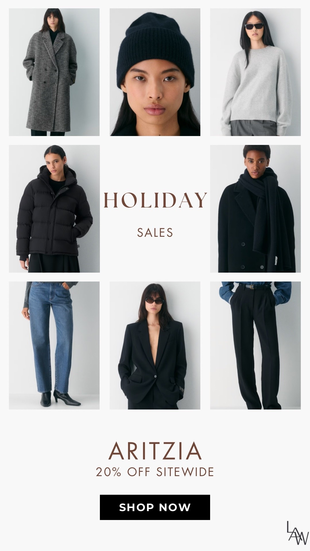 Aritzia Sale 20% Off

#LTKGiftGuide #LTKOver40 #LTKSaleAlert