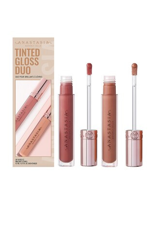 Anastasia Beverly Hills Tinted Lip Gloss Duo in Caramel & Tan Rose - Beauty: NA. Size all. | FWRD 
