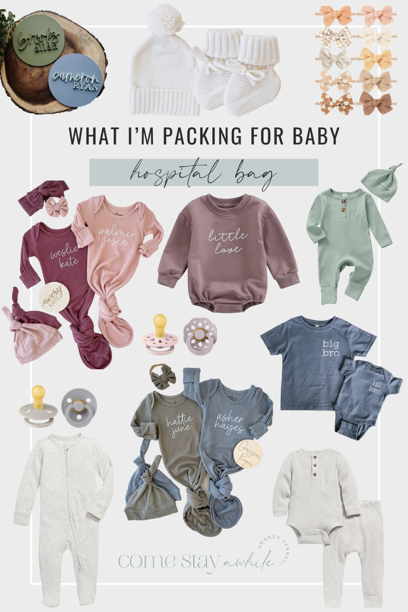 Packing my hospital bag and so excited to find out the gender of baby! Hoping they decide to make their appearance sooner rather than later 🤍 Postpartum prep and baby outfits for hospital 

#LTKbaby #LTKfindsunder50