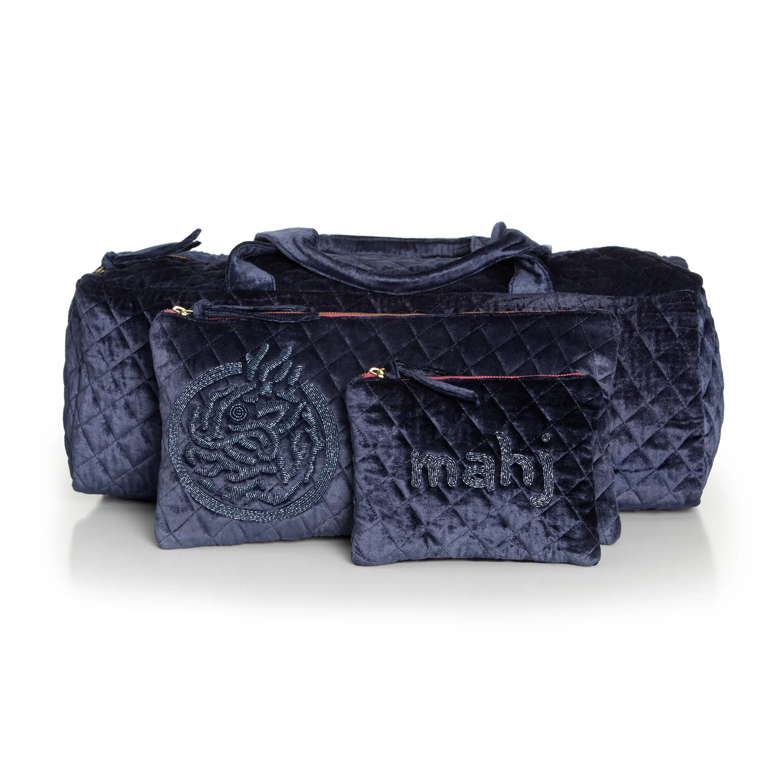 Mahjong Bag Travel Set - Indigo | Sidney Byron