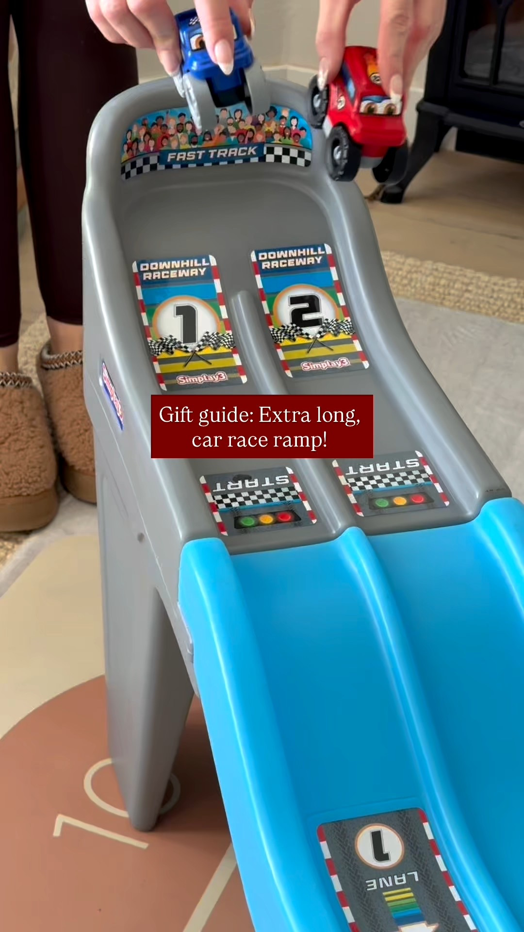 I got this as a Christmas gift for my two year-old and I cannot wait to give it to him! It’s one of the toys. I am the most excited for him to open on Christmas morning 🥹

This is the perfect gift if you have a car lover in your home! It is a dual sided race, track ramp! It comes with two cars, but you can also use any cars that you already have! It’s the perfect playroom piece 🥰

#giftguide #playroom #toddlertoy #kidgiftguide #amazonfind

#LTKBump #LTKBaby #LTKFamily