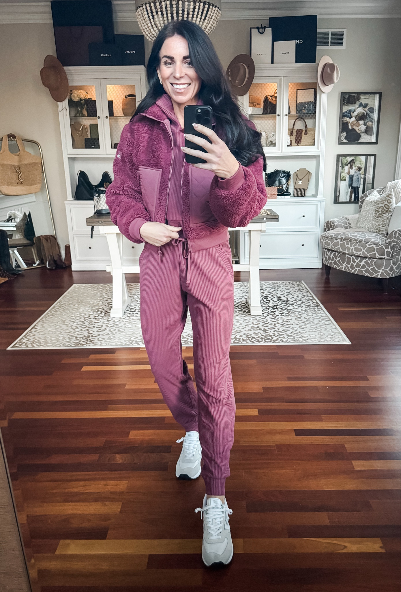 Alo yoga
Small jacket and hoodie 
XS pants 

#LTKCyberWeek #LTKActive #LTKSaleAlert