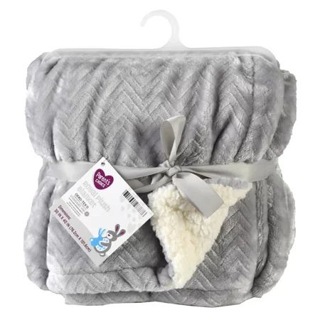 Parents Choice Royal Plush Blanket, Gray | Walmart (US)