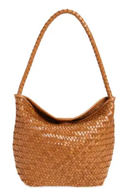Madewell The Handwoven Leather Shoulder Bag in Night Time at Nordstrom | Nordstrom
