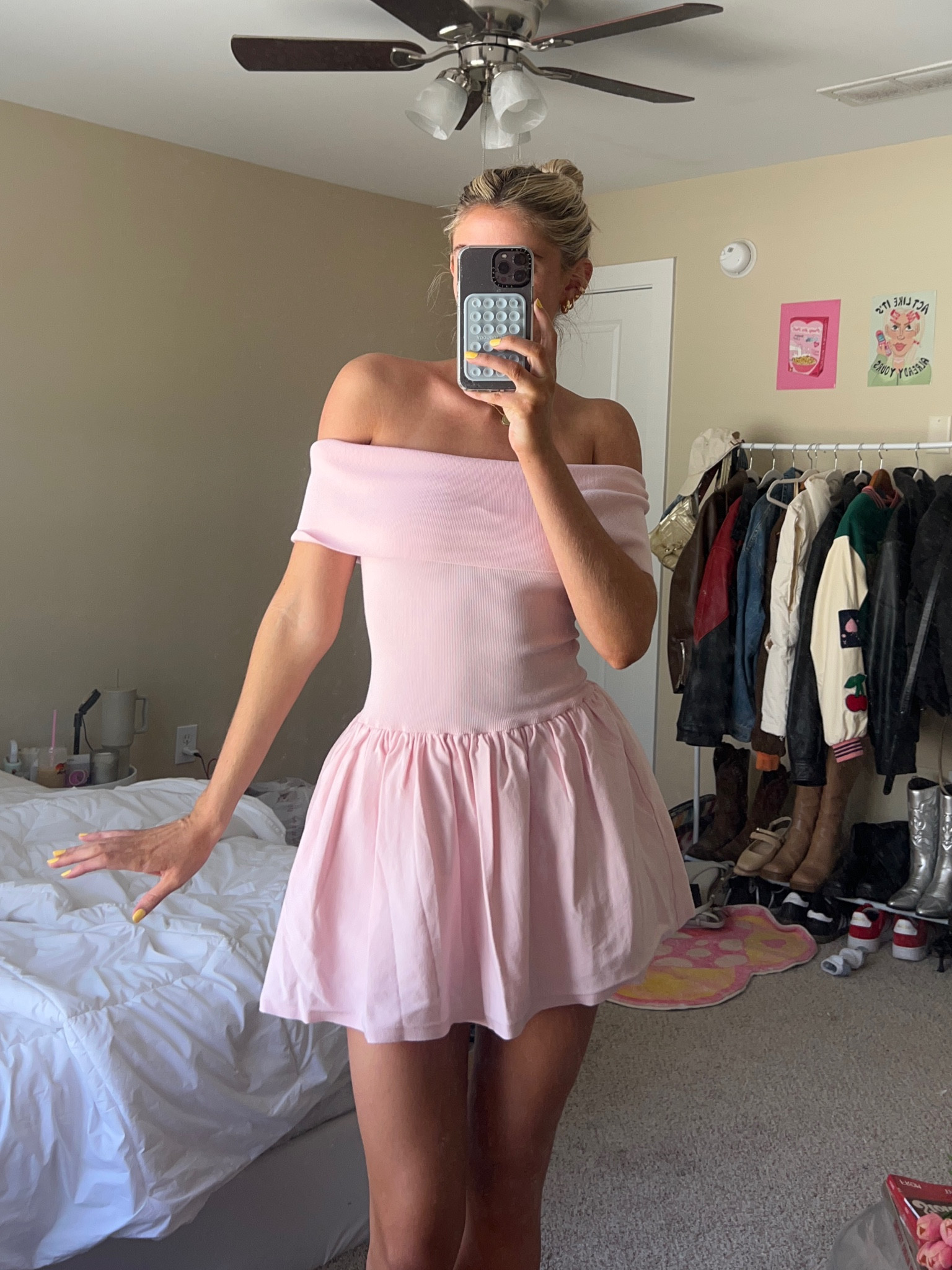 off the shoulder knit dress

#LTKSeasonal #LTKstyletip #LTKfindsunder100