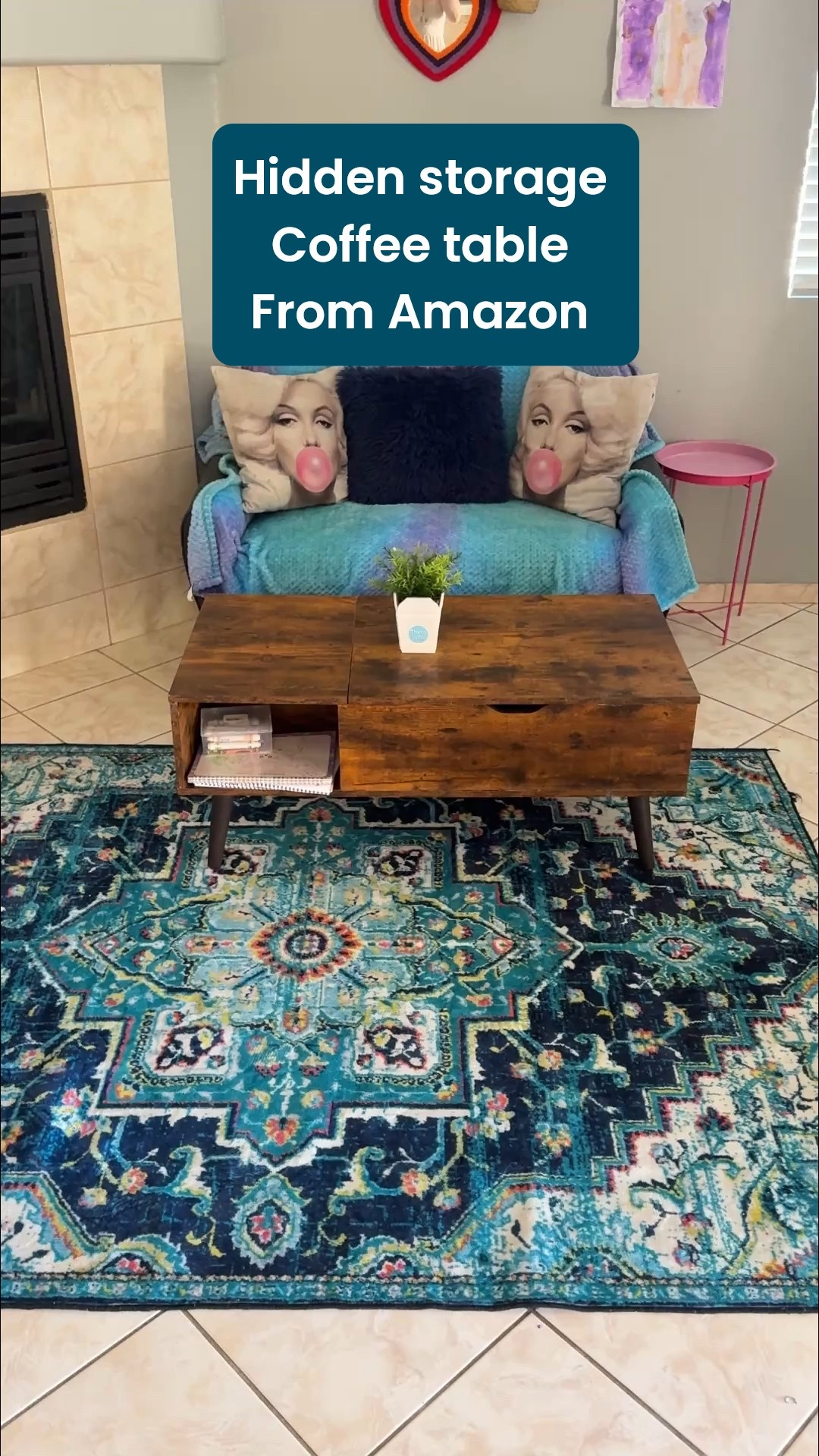 Sweetcrispy hidden storage coffee table 💗 

#LTKCyberWeek #LTKFindsUnder100 #LTKHome